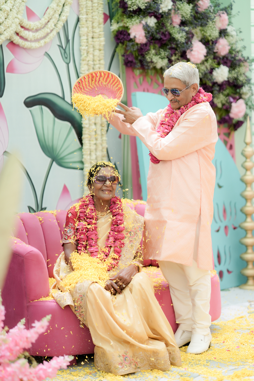 B.M. Sharma & Saroj Sharma wedding photography photograph in Jaipur, Rajasthan